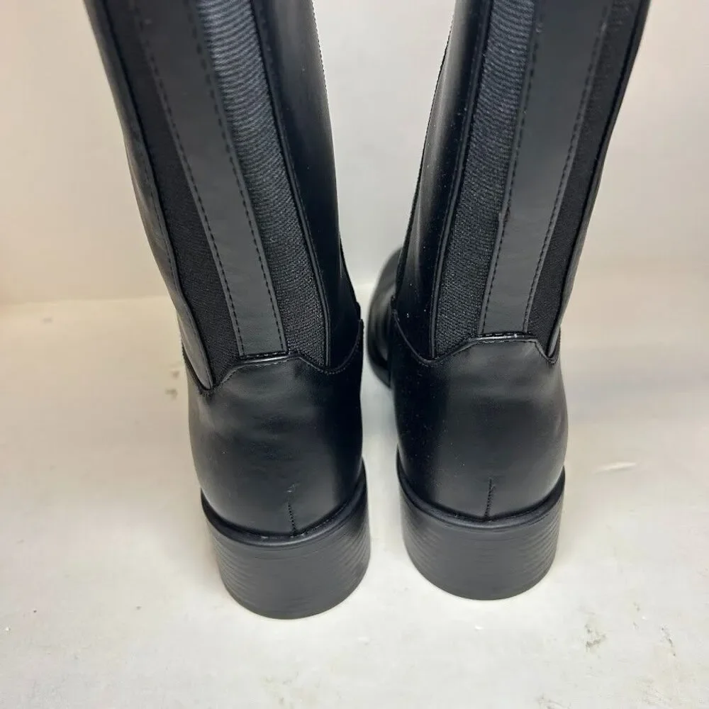 Tommy Hilfiger Womens 10 M Black Iviann Knee High Riding Boots NIB QV8